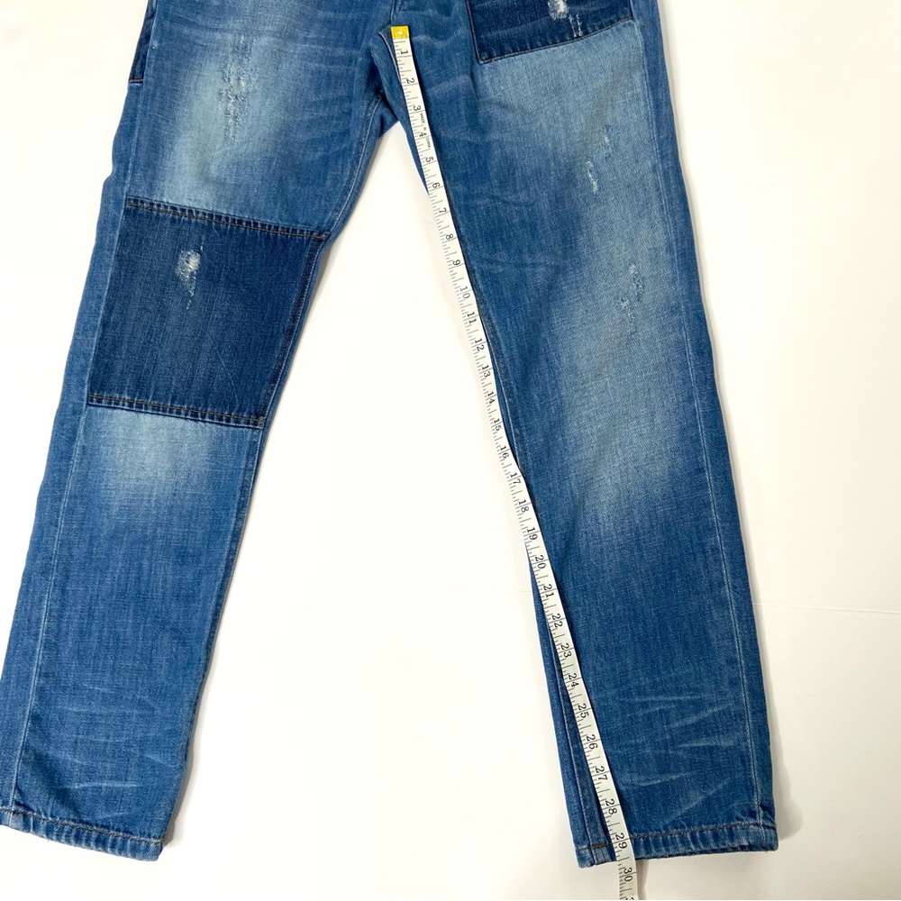 ZARA Distressed Patchwork Jean - Picture 11 of 13